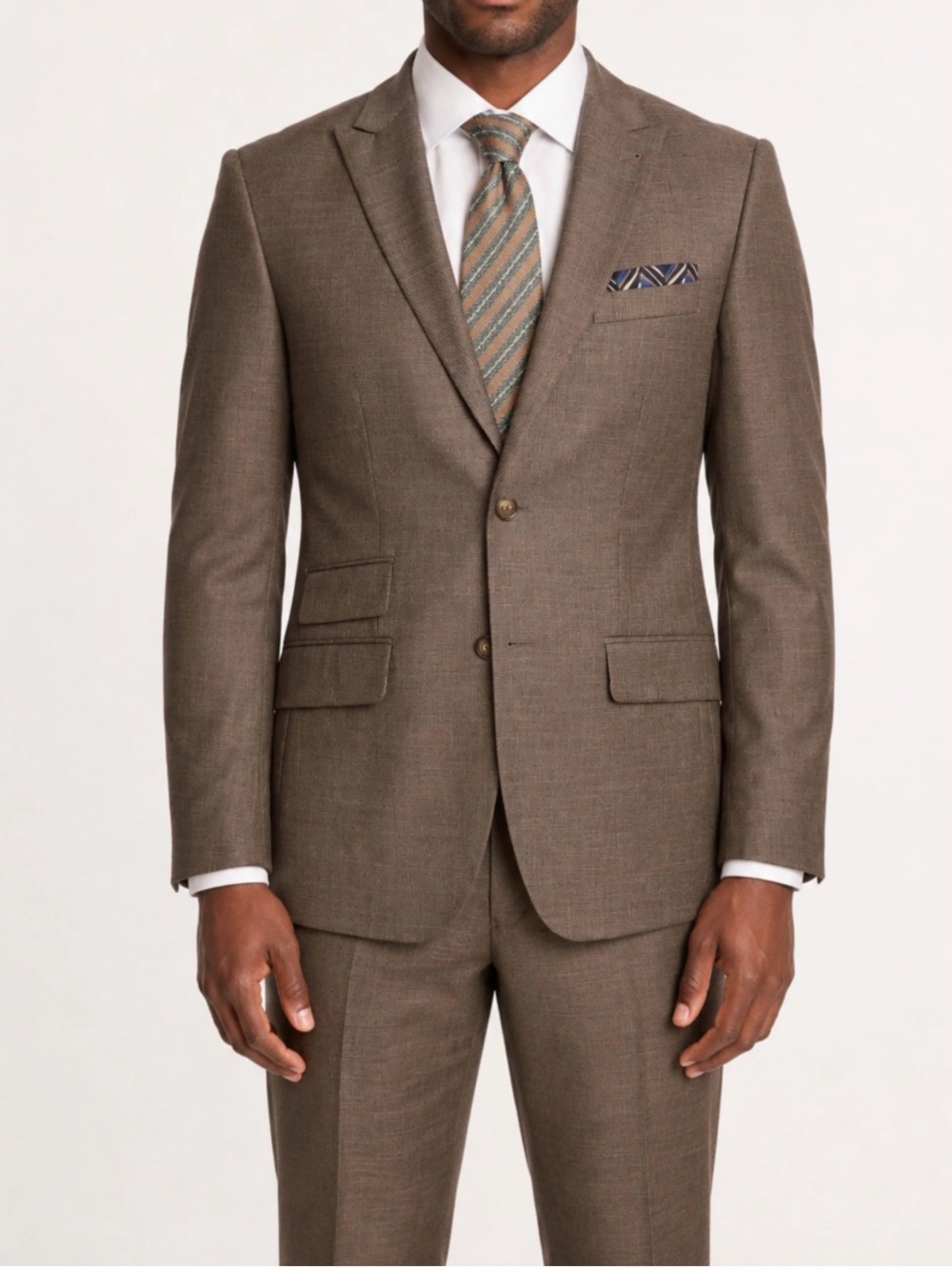 MODERN FIT - ASHTON PEAK JACKET - DARK KHAKI SHARK